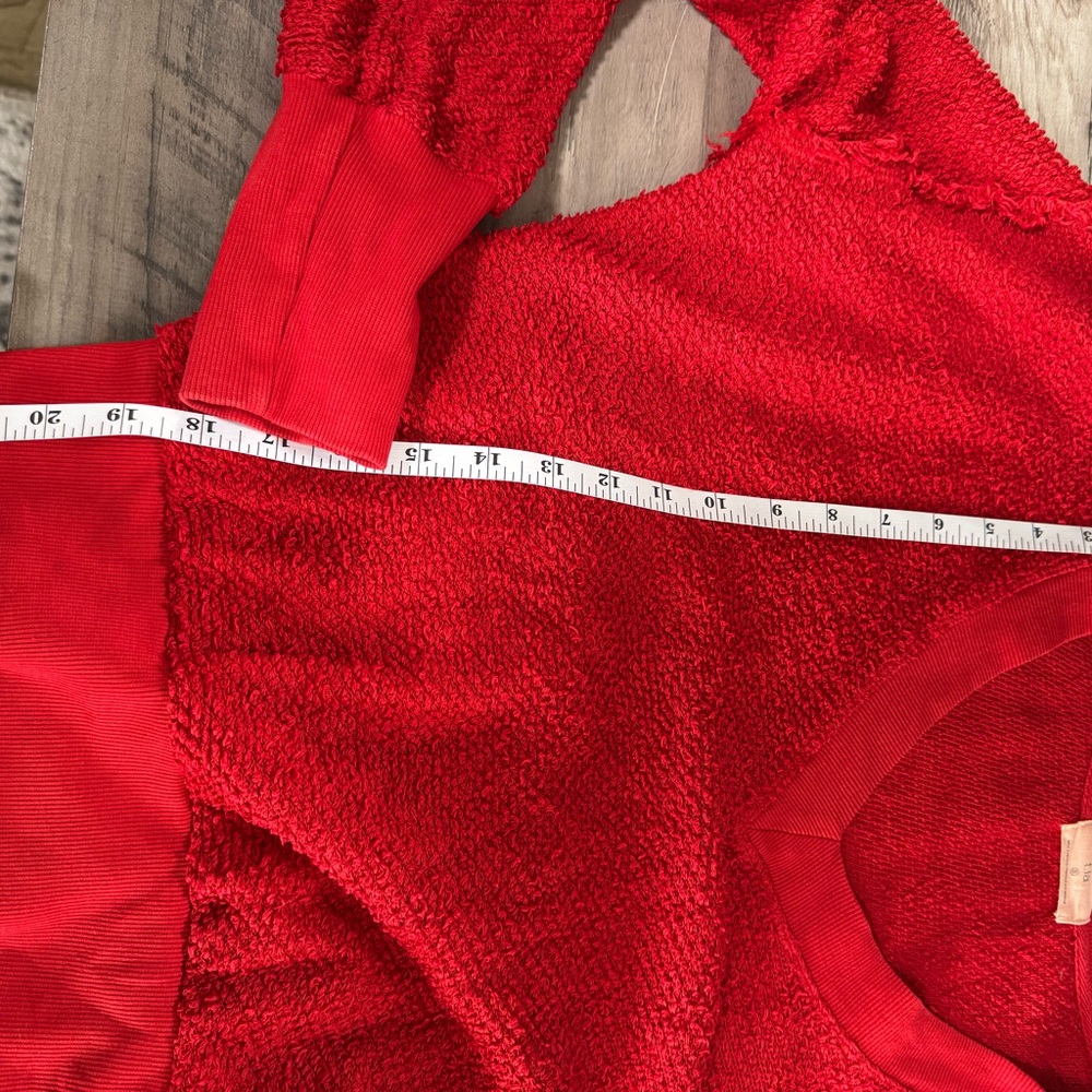 Anthropologie t.la Bold Red V-Neck Sweater - Picture 6 of 6